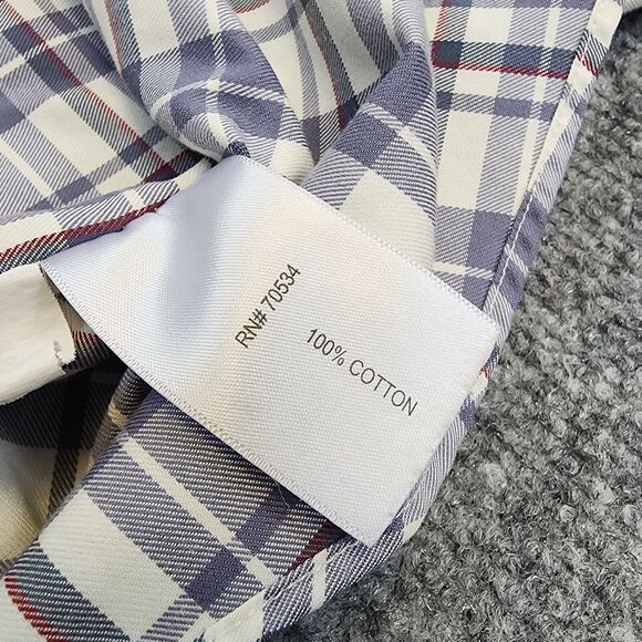 Orvis Shirt Womens 4 Plaid Long Sleeve 1/2 Button Up Top Casual Pockets Outdoor - Picture 13 of 14